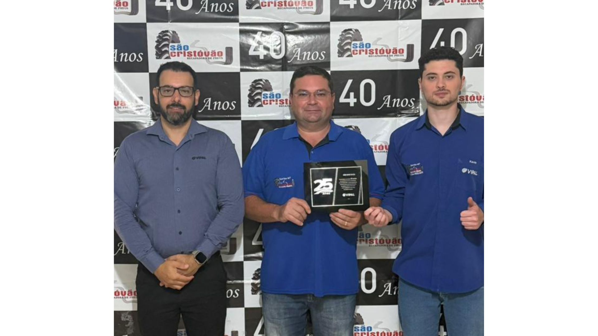 Recapadora São Cristóvão celebra 25 anos como integrante da rede autorizada Vipal 